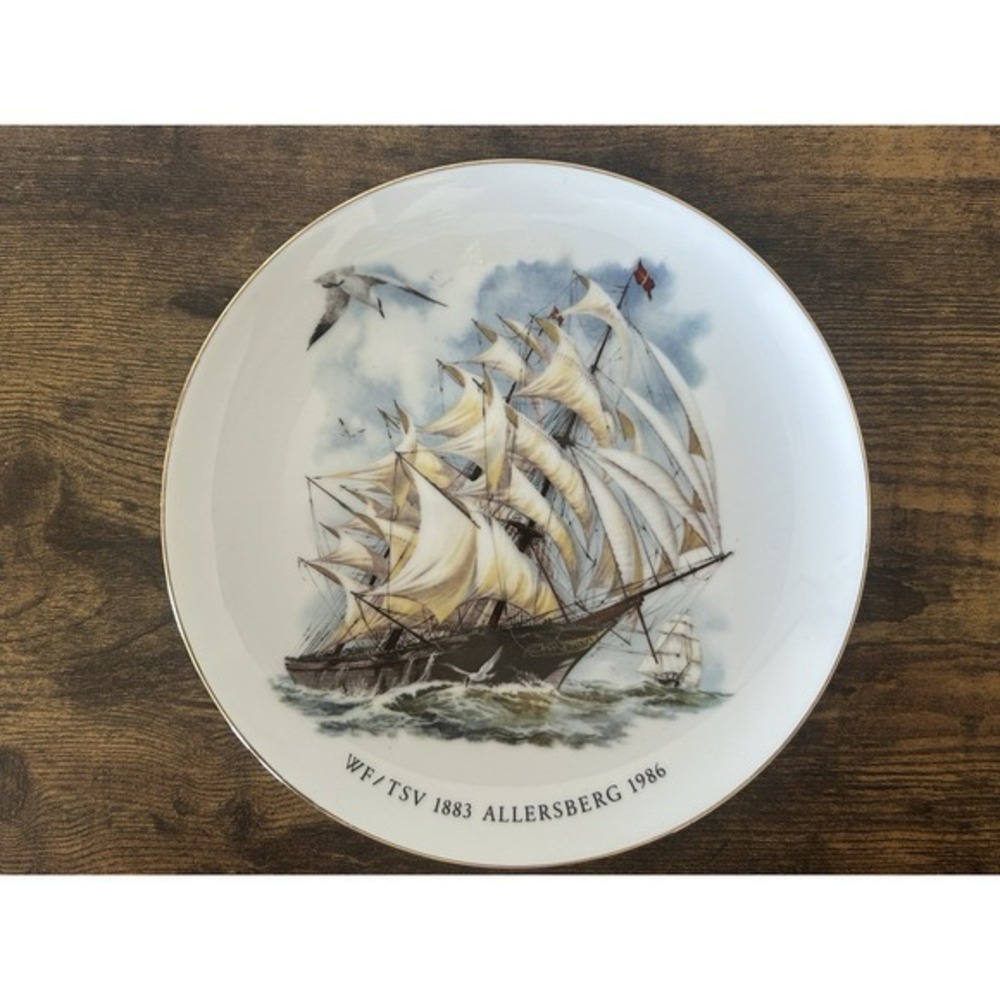 RARE Vintage Decorative Wall Plate Commemorating WF/TSV 1883 Allersberg‎ 1986